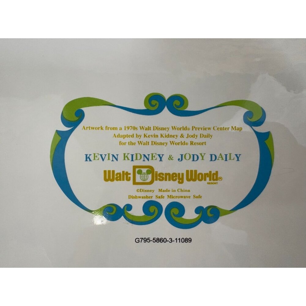 Disney World Preview Center Map Plates by Kevin Kidney & Jody Daily set x 3 - Picture 3 of 12